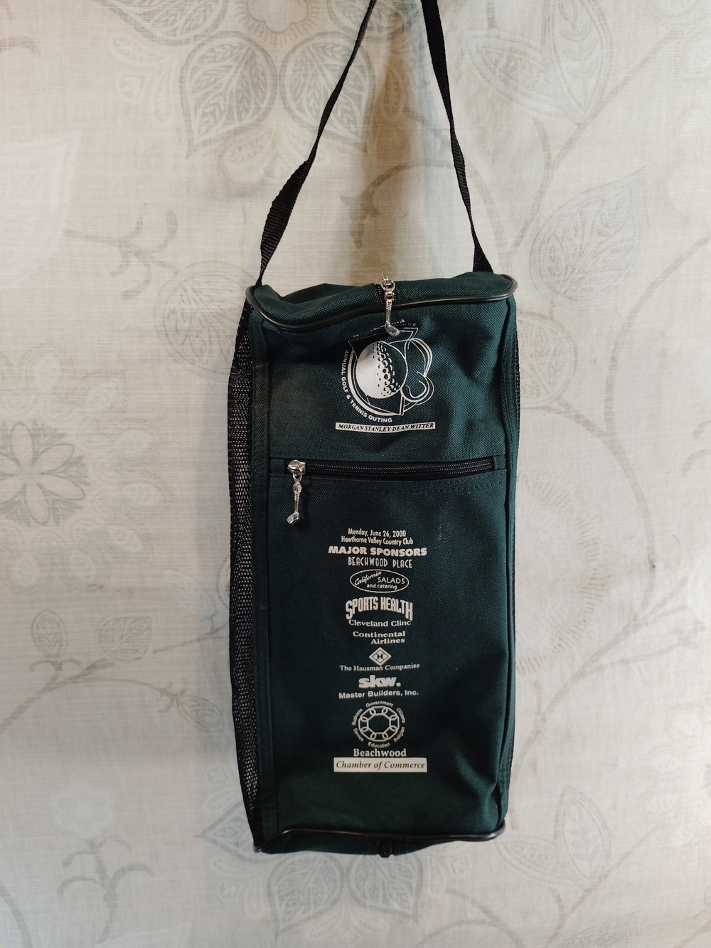 Air-Tex Dark Green Shoe Travel Bag with Handle & Logo's